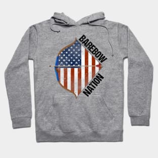 Barebow Nation Archery Flag Hoodie